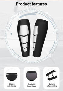 Manchons de compression pour le football, antidérapants, respirants, élastiques, pour le soutien des mollets et des tibias - Product Image 3