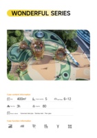 Glissière extérieure de terrain de jeu d'enfants de thème d'océan de série de HPL