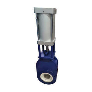 Vanne pneumatique à double volet en céramique de type clip Z674TC-10C pour alimentation en eau, drainage, poussière sèche à température ambiante et cendres - Product Image 5