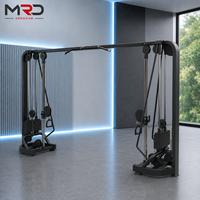 Equipo de Entrenamiento de Fuerza: Máquina de Cross-Training Ajustable, Entrenador Multifuncional y Máquina de Poleas Cruzadas.