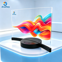 Pantalla Digital OLED Curva Plateada Personalizable, 1.07B, Gama de Colores de 10 Bits, Brillo de 800 cd, Pantalla Táctil con Revestimiento AR, Punto de Acceso WiFi