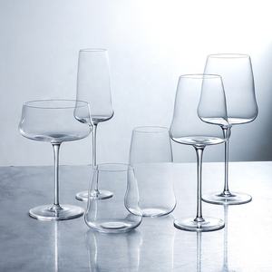 Commercio all'ingrosso serie fatta a mano Ultra-sottile set di vino Bordeaux vetro di cristallo Bordeaux luce di lusso stelo sottile calici - Product Image 1