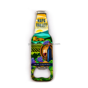 Abridor de Botellas Magnético de Metal de la Compañía de Vinos Souvenir de Napa Valley, California, para Vinos de Chile, Francia y Australia - Product Image 4