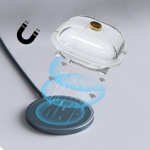 Cuffie in TPU morbido proteggere la custodia per iPhone per <span class=keywords><strong>Apple</strong></span> 1/2/3/4/Pro Cover trasparente antiurto per auricolari con magnetico per iPhone - Product Image 5
