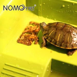 NOMOY PET High Quality Plastic Turtle tank <strong>Tortoise</strong> <strong>House</strong> with Basking Platform and Climbing Ramp - Product Image 5