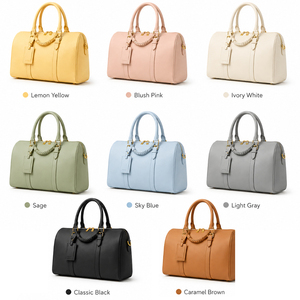 Bolso Boston de Moda para Mujer, Bolso de Mano de Cuero PU con Asa Superior, Bolso Tote de Gran Capacidad para Viaje, Bolso de Hombro Elegante - Product Image 6