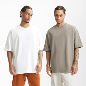 T-shirt vierge personnalisé 220 GSM pour homme, coupe oversize, unisexe, streetwear, t-shirt uni épais pour impression streetwear - Product Image 1