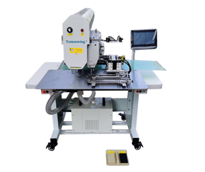 Máquina automática de cosido láser de bolsillos, con servicio de Tomsewing para fábricas de ropa deportiva. - Product Image 1