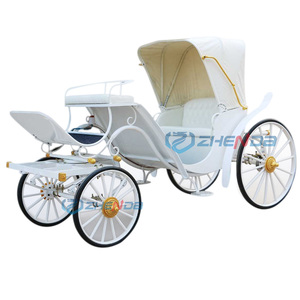 Carruaje Real Victoriano para Turismo, Carroza Eléctrica de Caballos Hecha de Acero - Product Image 1