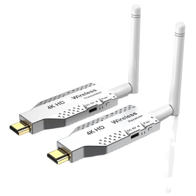 NKIWI 4K Wireless HDMI-Compatible Male Display Adapter Audio Video Transmitter Receiver 4K 30Hz Extender for Laptop PC TV