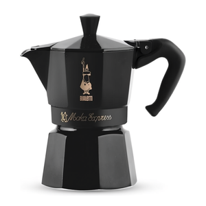 Cafetera de Aluminio 3 Tazas MOKA EXPRESS Monograma Omino Negro 0008002 MR - Product Image 2