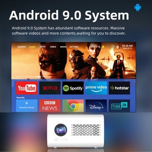 T100 1080P Full HD Outdoor Portable <strong>Smart</strong> <strong>Projector</strong> 1500ANSI Android 9.0 5G <strong>WiFi</strong> Bluetooth Home Cinema <strong>Projector</strong> Wireless <strong>LED</strong> - Product Image 6