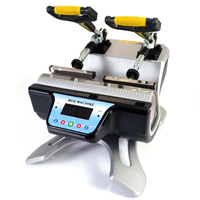 Nouvelle presse à chaud double station AYF pour tasses 11oz et casquettes, semi-automatique, électrique, pour sublimation DIY, 220/110V 700W, 1 plaque chauffante
