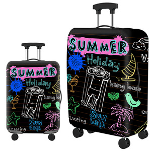 Housse de valise imperméable à motif géométrique en tissu polyester avec fermeture élastique pour la protection des bagages – Offre Spéciale - Product Image 3