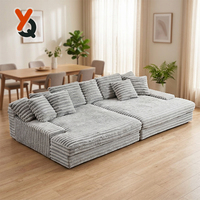 Ergonomisches Modulares Schlafsofa Vakuumkomprimierter Hochdichter Schwamm Hohe Elastizität Abnehmbar Waschbar Wohnzimmer Anpassbar