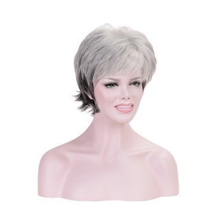 Conjunto de peluca rizada corta de gran venta para Mujeres Europeas americanas fabricante de suministro directo pequeño natural para <span class=keywords><strong>Amazon</strong></span> transfronterizo - Product Image 4