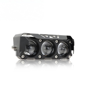 Luces Antiniebla para Motocicleta Súper Brillantes de 3 Lentes, 30 W, 12 V, Nuevas, LED Amarillo Blanco, Foco Auxiliar, Mini Luz de Conducción - Product Image 1