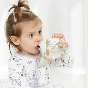 婴儿训练带手柄的可爱肥奶瓶婴儿训练吸管杯