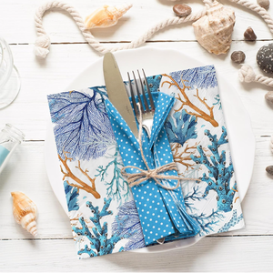 Nhà Máy Bán Buôn San Hô In Tùy Chỉnh Giấy Khăn Ăn Với Logo Cho Đám Cưới Nhà Hàng Serviettes Đảng Mô - Product Image 4