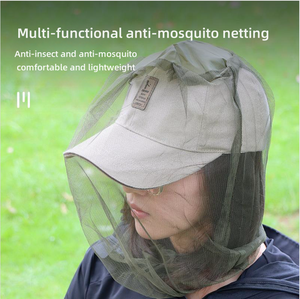 Gorras de pesca al aire libre, gorras a prueba de insectos y mosquitos, redes de pesca, gorras de protección solar, máscaras de protección solar transpirables a prueba de abejas - Product Image 6