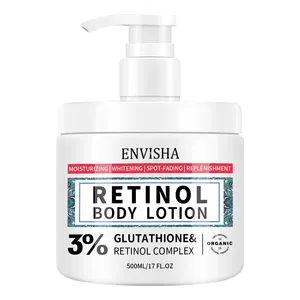Private Label Whitening Strong Bleaching Retinol Vitamin E Body Skin Care Treatment Lotion