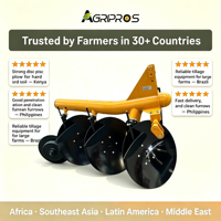 Arado de disco duradero confiable para equipo de labranza de granja agrícola con herramienta de deshierbe alimentada por tractor de engranajes