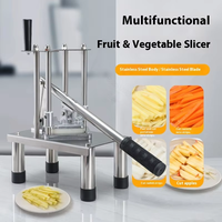 Hete Verkopende Kleine Frites Snijder Handmatige Verticale Komkommer Aardappelsnijder Voor Thuisgebruik Voor Fruitbar Snijmachine