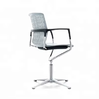 Chaise de bureau de conférence moderne en plastique avec dossier ajouré, respirante et très vendue