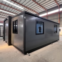 Villa de Luxe Préfabriquée Extensible Moderne en Conteneur 20/40 pieds, Normes Locales, 2 Chambres, Salon Mobile, Atelier - En Vente