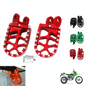 Repose-pieds en aluminium pour Honda CR 80 85 CRF1000L XR250 400 <span class=keywords><strong>650</strong></span> <span class=keywords><strong>KLX</strong></span> 250 250R KLR650 Accessoires de moto - Product Image 1