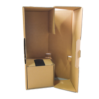 Boîtes d'expédition en carton ondulé recyclable à fermeture magnétique, imprimées en quatre couleurs, taille personnalisée, vente chaude