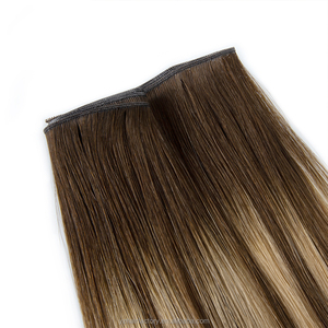 Extensions de cheveux Remy Micro Genius Weft invisibles haut de gamme, double épaisseur, pointes pleines, cheveux humains, longue durée de vie, donneur unique - Product Image 5
