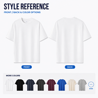 T-shirt en coton 100% en gros, 230 g/m², 40S, double fil, qualité supérieure, épais, uni, personnalisable avec logo, unisexe, vierge