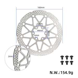 Disque de frein à 6 trous de 220 mm avec une épaisseur de 2,3 mm, un diamètre intérieur de 44 mm et 6 vis pour moto scooter Talar X3 MX3 - Product Image 3