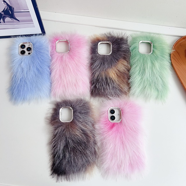 Winter Warm Plush Fur Fluffy Phone Case Soft Touch Hairy Girly Cover Shell for iPhone 11 12 13 14 15 16 17 Pro Max case