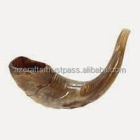 Shofar artisanal sur mesure en corne naturelle de haute qualité, finition polie, style animalier, Z CRAFTS AZC/0153 Art