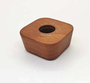 Tapa de Madera de Acacia Personalizada de Alta Calidad para Botellas de Perfume Árabes, Cuadrada de Vidrio de 100 ml, Lujosa, Vacía, con Pulverizador y Cierre de Rosca - Product Image 1