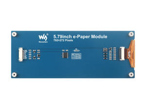 Waveshare 5,79 Zoll E-Paper (B) Rohes Display, E-Ink-Display, 792x272, Rot/Schwarz/Weiß, SPI für Raspberry <span class=keywords><strong>Pi</strong></span>/Jetson Nano - Product Image 5
