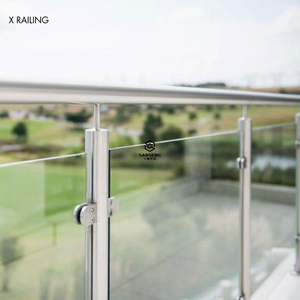 Balustrades de <span class=keywords><strong>terrasse</strong></span> et de balcon DIY économiques en laiton, acier inoxydable et verre, avec design moderne et résistance à la rouille - Product Image 3