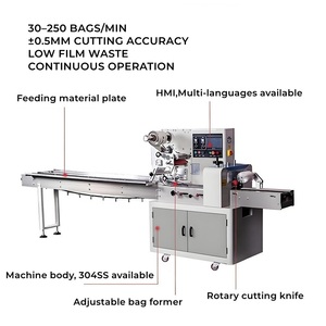 Machines d'emballage de barres énergétiques protéinées de nouvelle marque personnalisées, machines d'emballage de barres chocolatées, machines d'emballage horizontales - Product Image 4