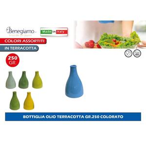 Produit : Bouteilles et pots de stockage en terre cuite colorée de 250g - Product Image 1
