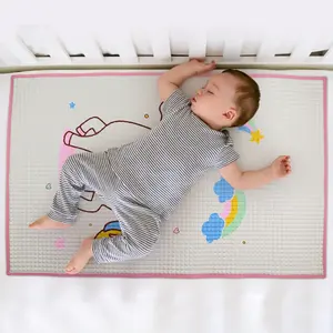 New Design waterproof Air filled Baby Cot Sheet Rubber Baby Mats Air Filled Rubber Cot Sheet
