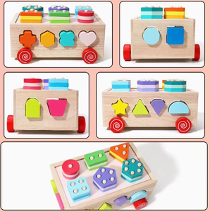 New Baby Geometric Shape <b>Box</b> Cognitive Matching Color Recognition Toy Early Education <b>Puzzle</b> Montessori Sorting Toy - Product Image 5