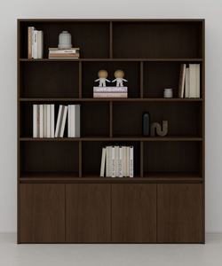 <b>Solid</b> Teak <b>Wood</b> Bookshelf Modern Minimalist 5-Tier Freestanding <b>Bookcase</b> Book Shelf for Office Hotel Living Room Furniture - Product Image 3