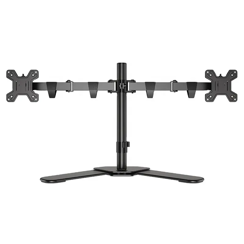KALOC DW220-T Dual Monitor Arm Stand Mount Double PC LCD Computer Screen Desk Gaming Ergonomic Adjustable Full Motion Monitor