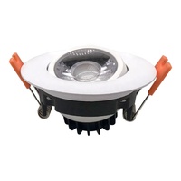 Plafonnier LED encastré à cardan fin de 3 pouces avec boîte de jonction, downlight fin à cardan étanche