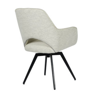 JL, Envío Gratis, silla de comedor giratoria Beige, silla de ocio de tela para el hogar para sala de estar o dormitorio, venta al por mayor barata con pierna - Product Image 3