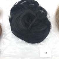 Moño rizado humano 100% de alta calidad, moño desordenado, colores en stock, moño Rubio para mujer