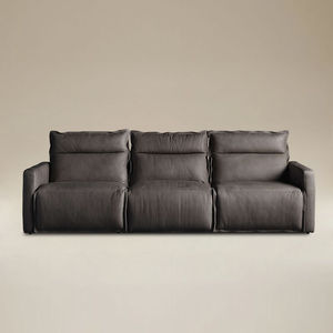 ชุดโซฟาปรับเอนหนังแท้ PIORI 3 ที่นั่ง ดีไซน์ยุโรป โซฟาขนาดใหญ่สำหรับห้องนั่งเล่นและโรงแรม - Product Image 1
