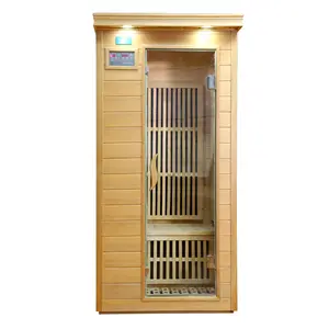 New Design Infrared Indoor Sauna Steam 2 Person Infrared Sauna Room Hammam Wood Sauna Cabinet With Hemlock